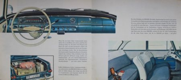 Opel Rekord Modelprogram 1960 "Zeitbewusst und klassisch schoen" Carbrochure (0114)